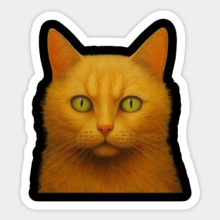 Orange Cat Sticker